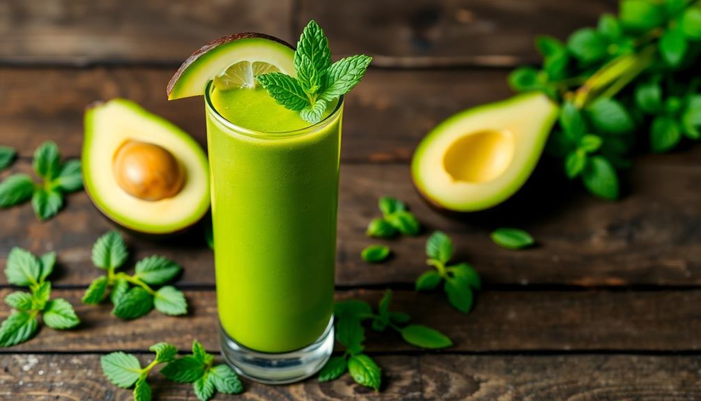 avocado and mint cooler
