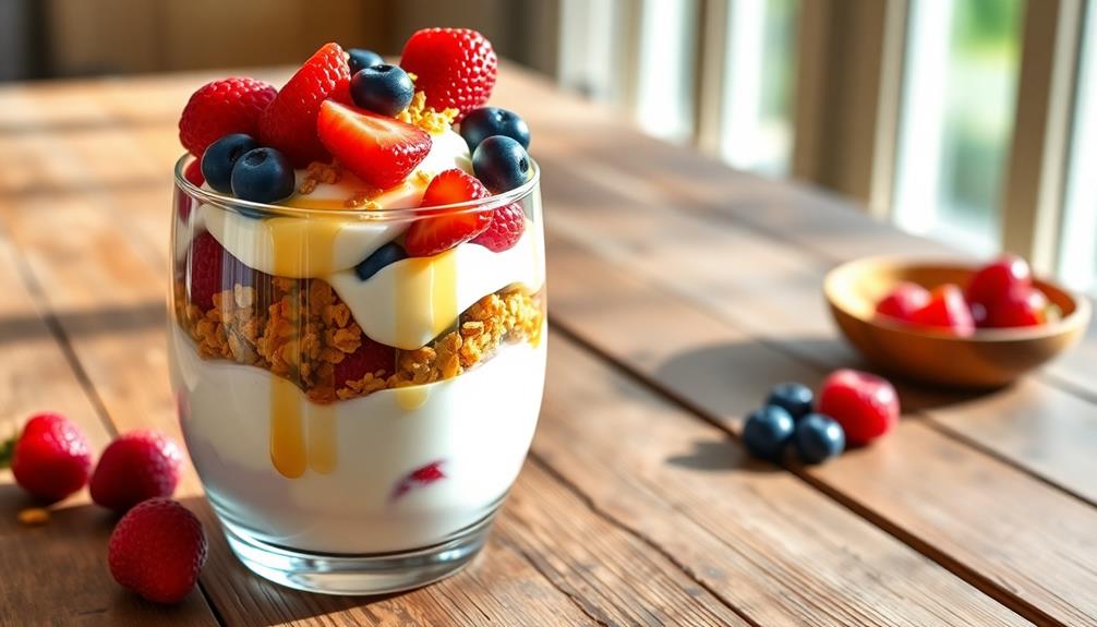 t lal joghurt parfait recept