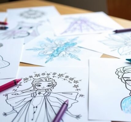 frozen themed coloring pages